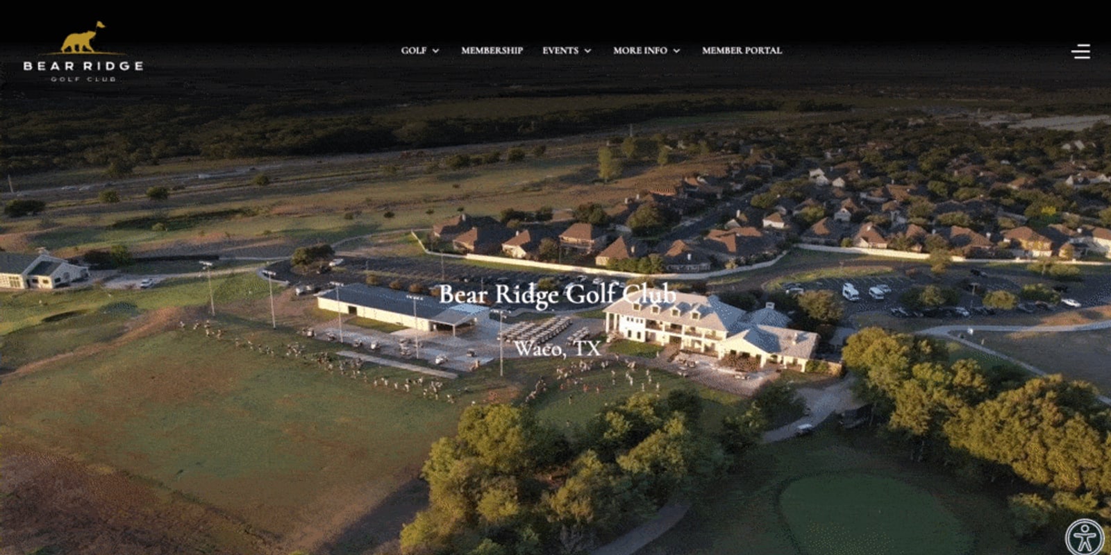 Bear Ridge Golf Club website, designed by CourseLogix